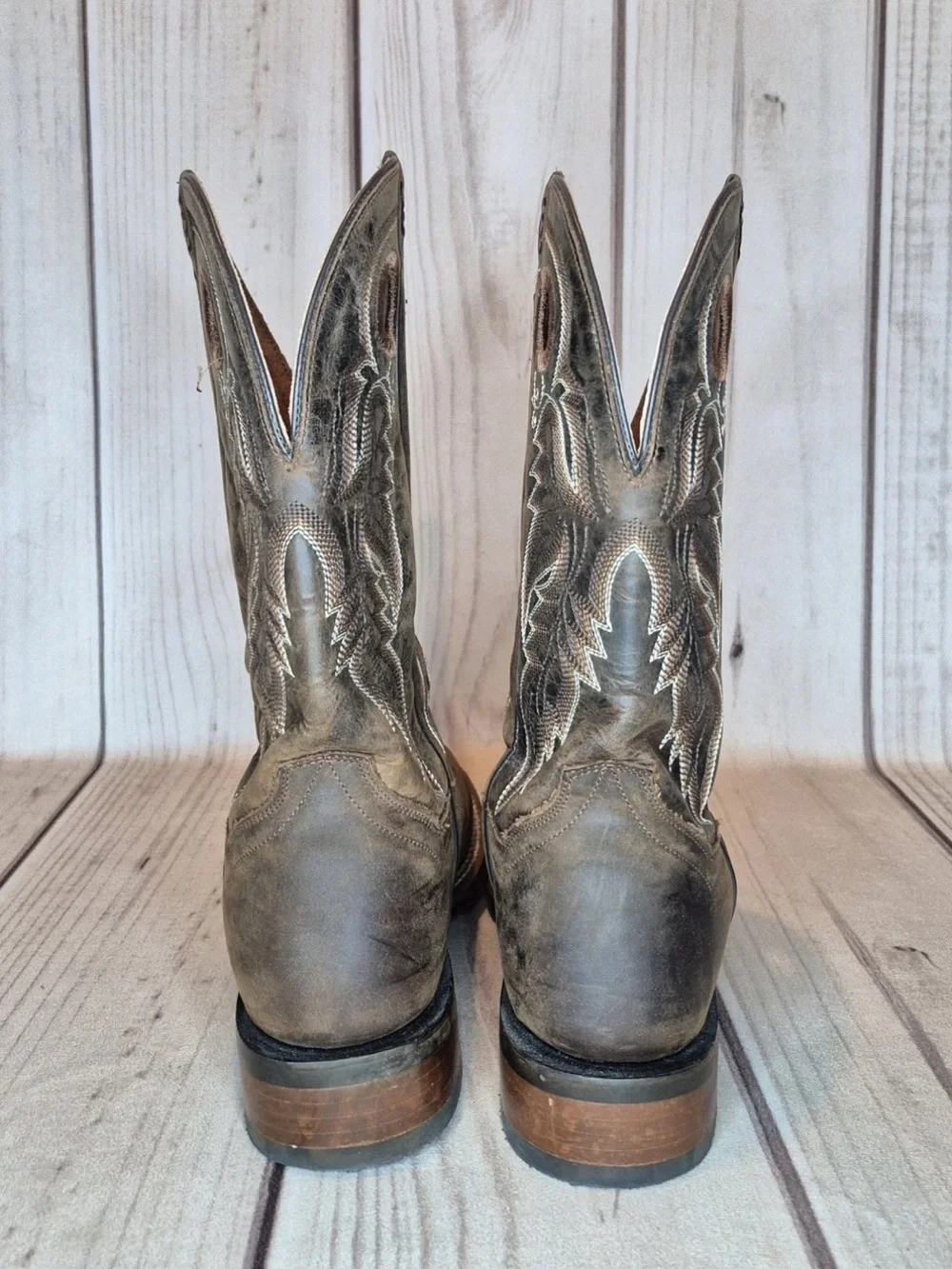 Dan Post Men's Size 10 D Abram Embroidered Brown Western Boots